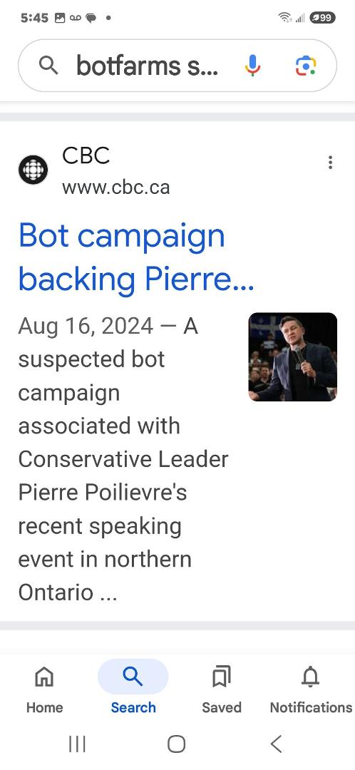 A major investigation just exposed 350K+ posts on X—80% attacking Mark Carney with fear, lies & conspiracy. Bot farms, Trump influencers, & foreign extremists are working to shove Poilievre into power.
And Poilievre? He’s e