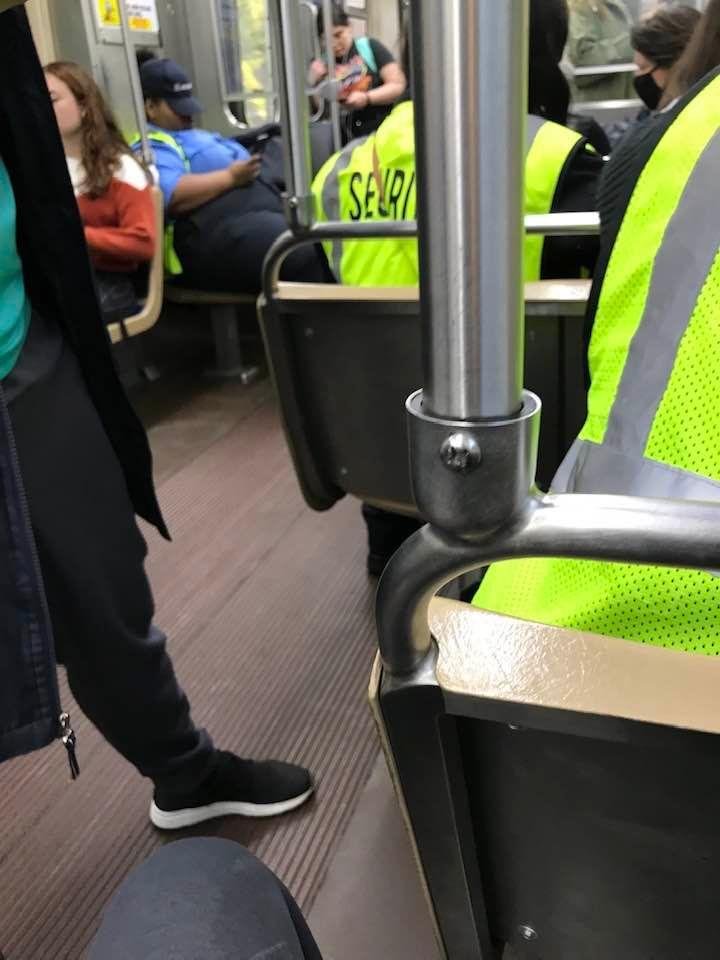 SECURITY on the “el” in Chicago, COMICAL!!!