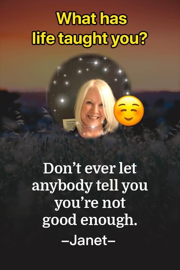 Amen....but I have been made to feel that way...water under the bridge!