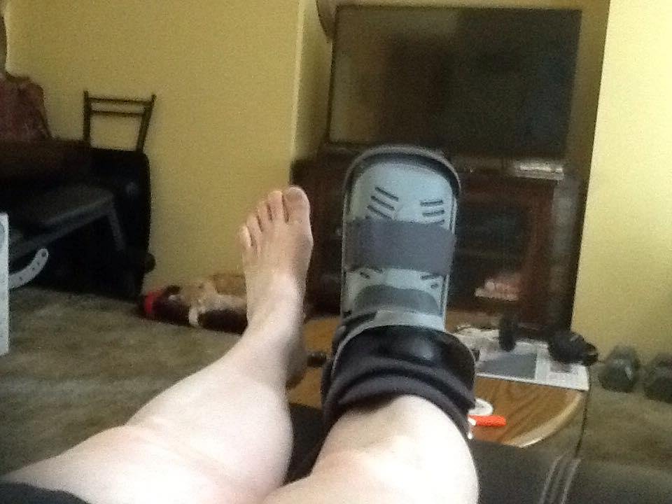 Hey Frank, you were right! I'm in a boot!