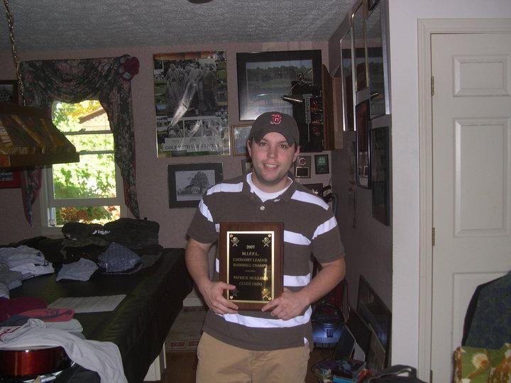 My son Patrick Fantasy Baseball Champ