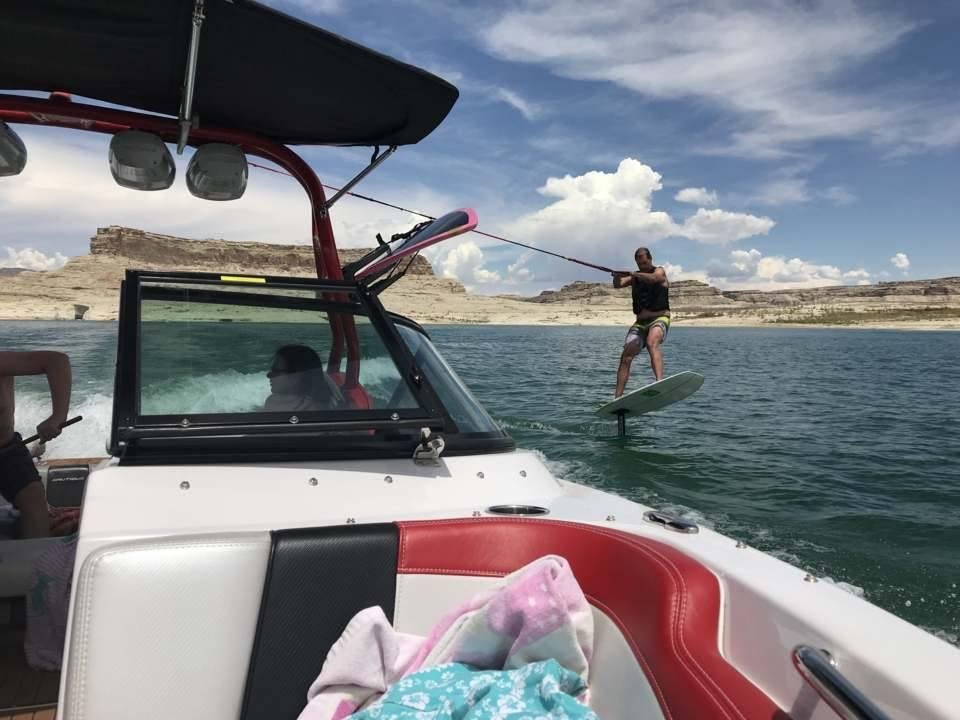 Dale's new toy, a "Surf Foil"