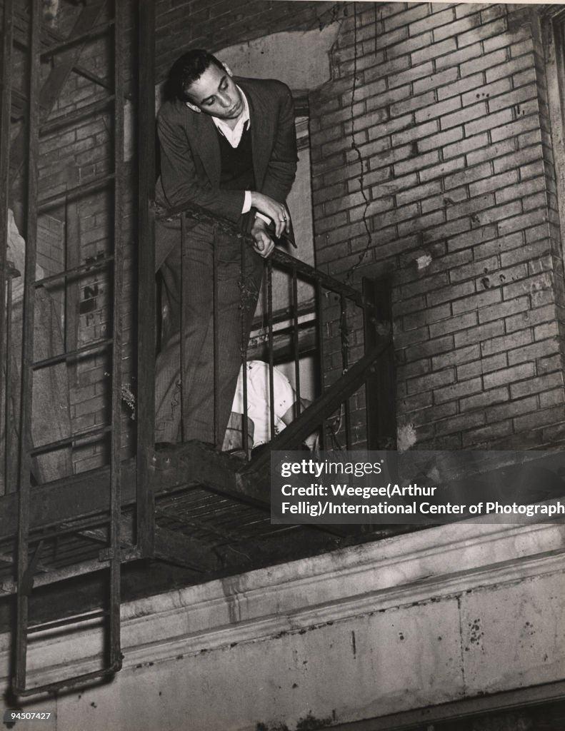 During WW2 a diminutive man from Czechoslovakia was spying for the allies. While in Italy, hiding in a tall apartment building, he was close to being captured by the Nazis. He climbed out a window onto the fire escape, wen
