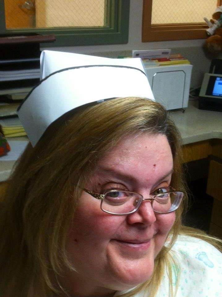 Would have put an actual grad picture up with my cap on but back then I was young and sporting a short tight perm! Also , all the pictures and negatives disappeared. Funny huh!