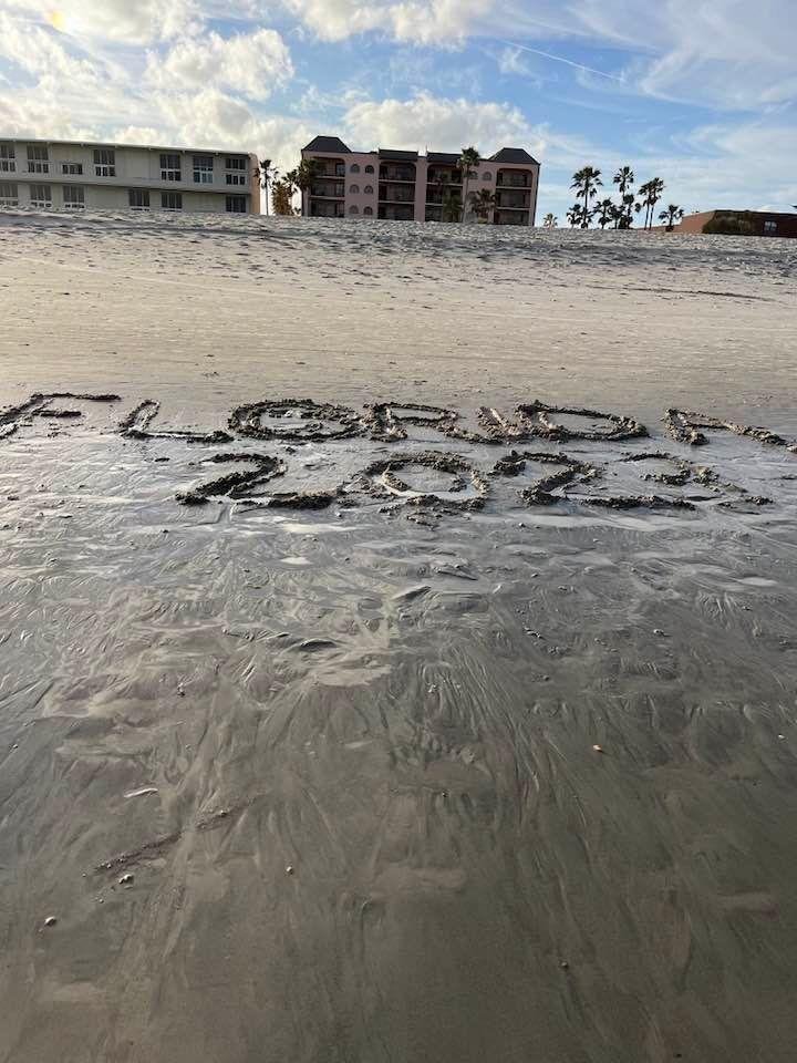 Sure enjoying Florida. My walk on the beach