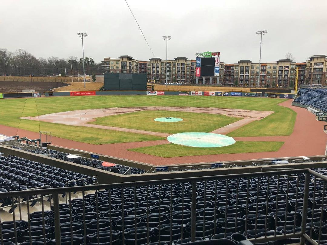 A ballpark looks so lonely on a cool, rainy January day. But eight to 10 weeks from now (give or take), ... #Baseball