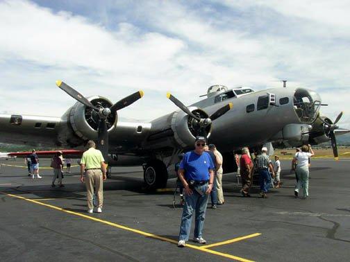Me and B-17; Medford airport, 2009