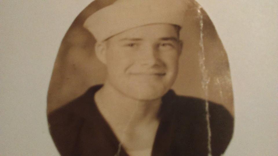 My wonderful father at 16 yrs old navy man great dad love you MISS you see you soon