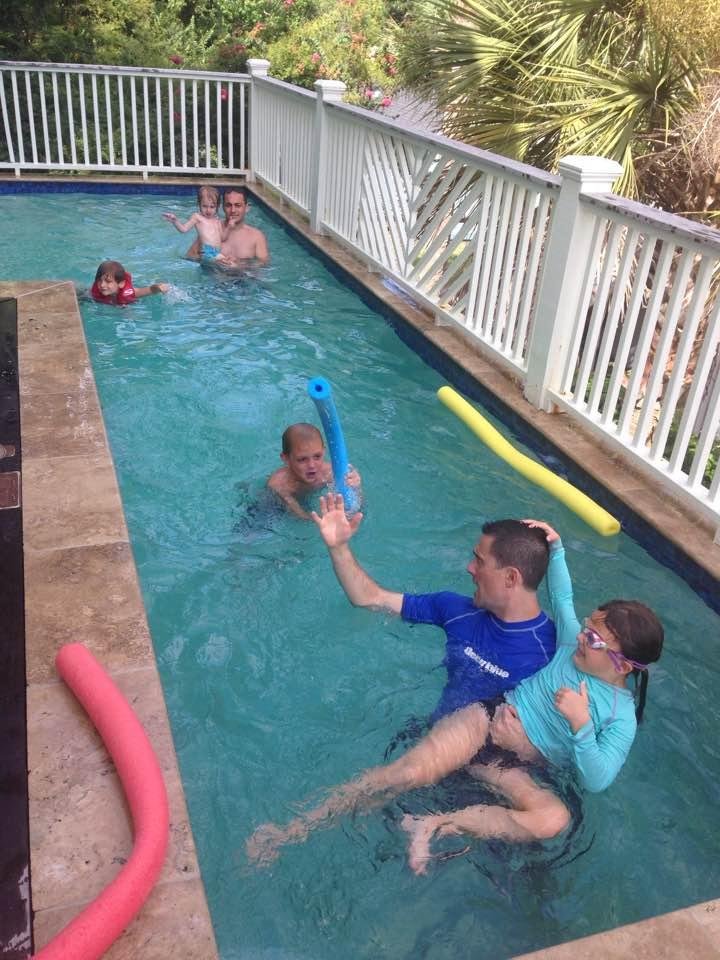 More swimming at our house. Loving SC