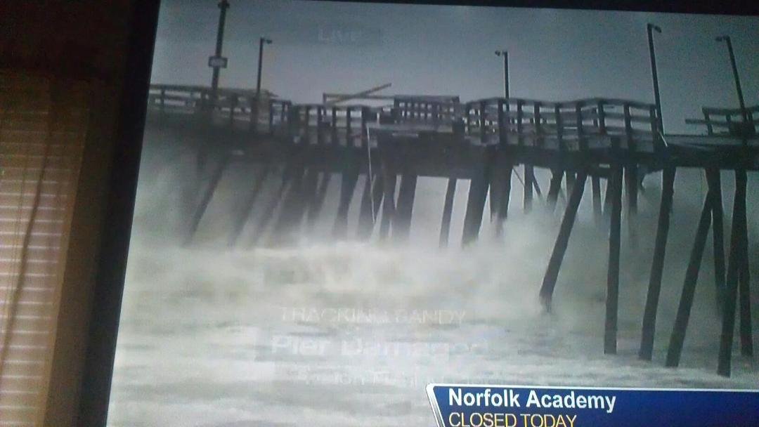 OMG...Look at the Pier around the corner from My Daughter's house....Sandy is Mad at somebody!!