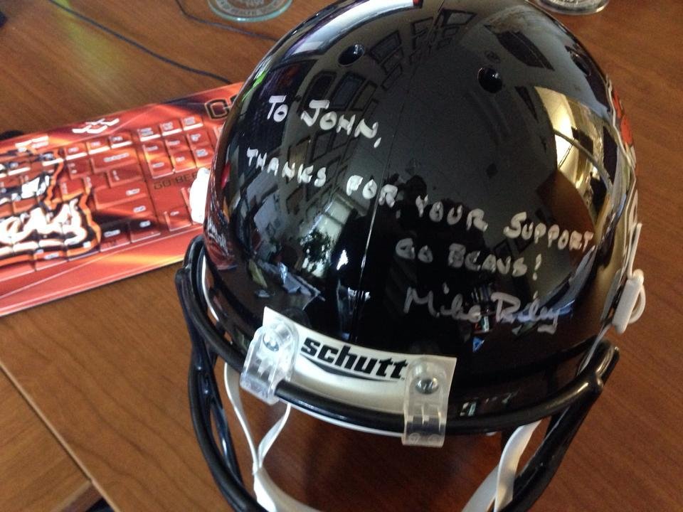 How cool is this? from coach Riley! Thank you Patti Daskalos and Mitch Benedict! Go Beavs!!