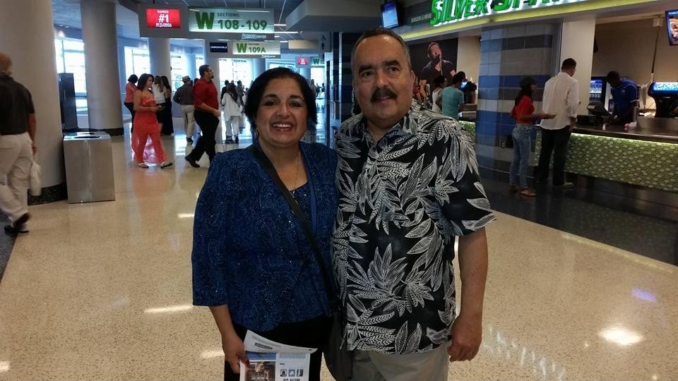 At the Juan Luis Guerra Concert.