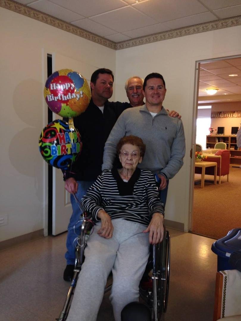 My dad with grandmom & Mike & Joe❤️