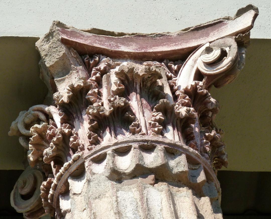 beautiful detailed carving remains