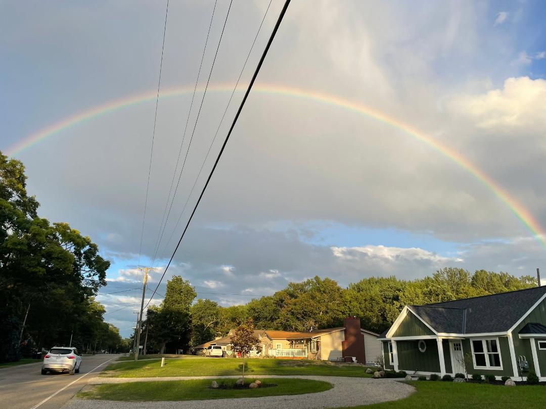 While walking the dog yesterday - Sand Point, MI...
