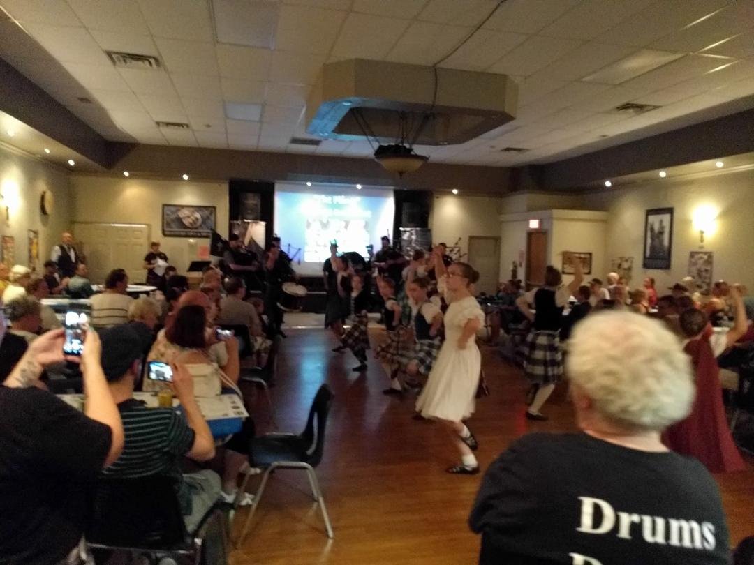 Floor show at the Scottish Village