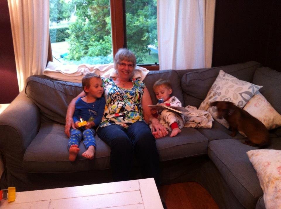 Nana with Jack and Gus in Ponoka, Alberta.  Lucky me!