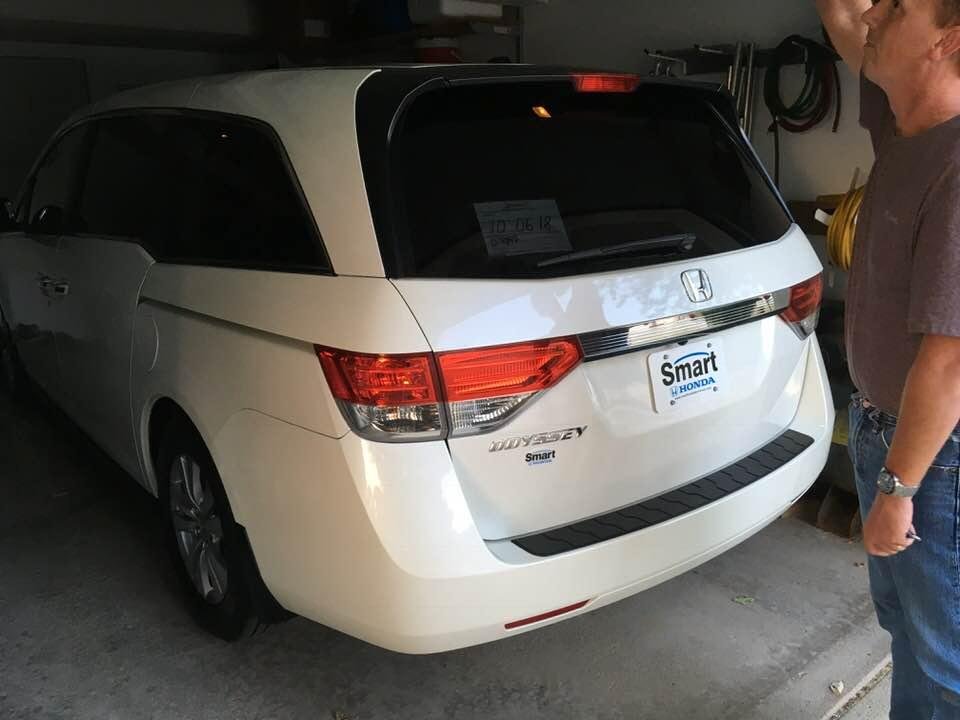 Terrible picture but tonight we finally bought something to replace our old odyssey. Hope this one is just as good. The old one made it 270,000 miles on it!! Now we have to find a buyer for the old one.
