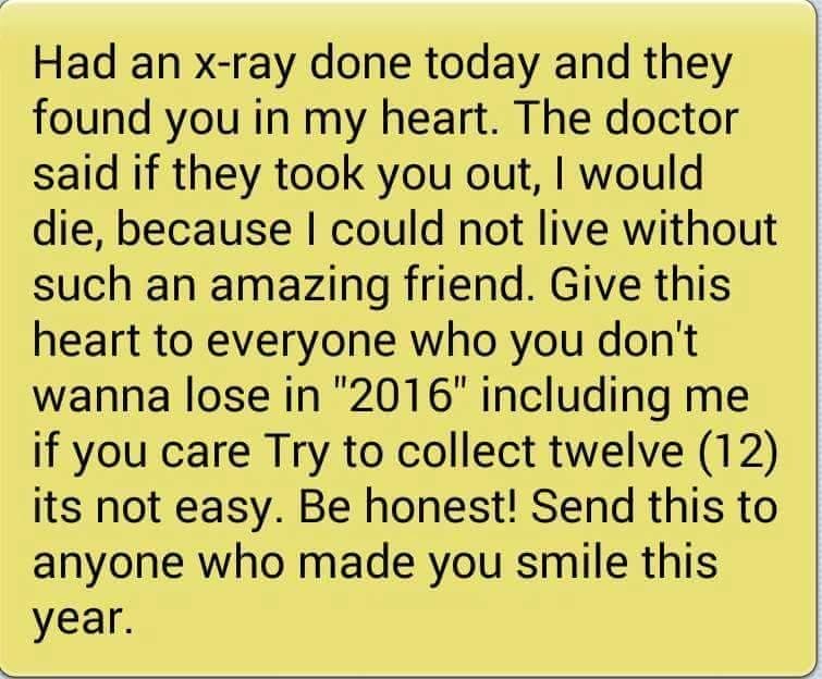 Backatcha...and to all my fam and fb friend's...