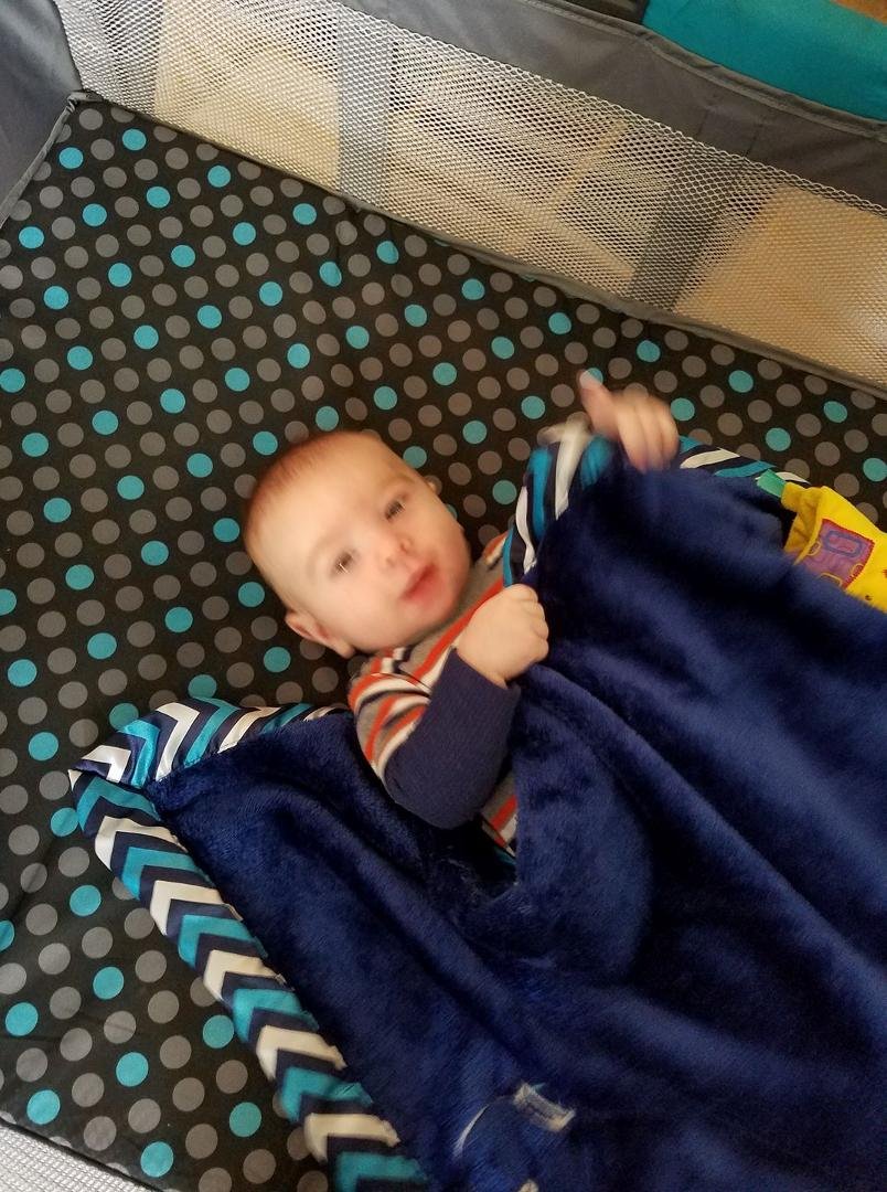 Spent the night at grandma's house with his 5 year old brother Ry and his 5 year old cousin Atlin.
Grandma's butt is whooped