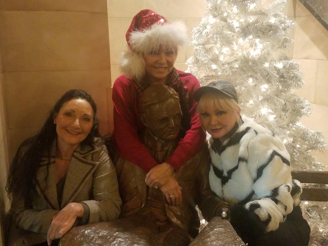 Having fun at Christmas Tree Elegance at the Davenport Hotel!