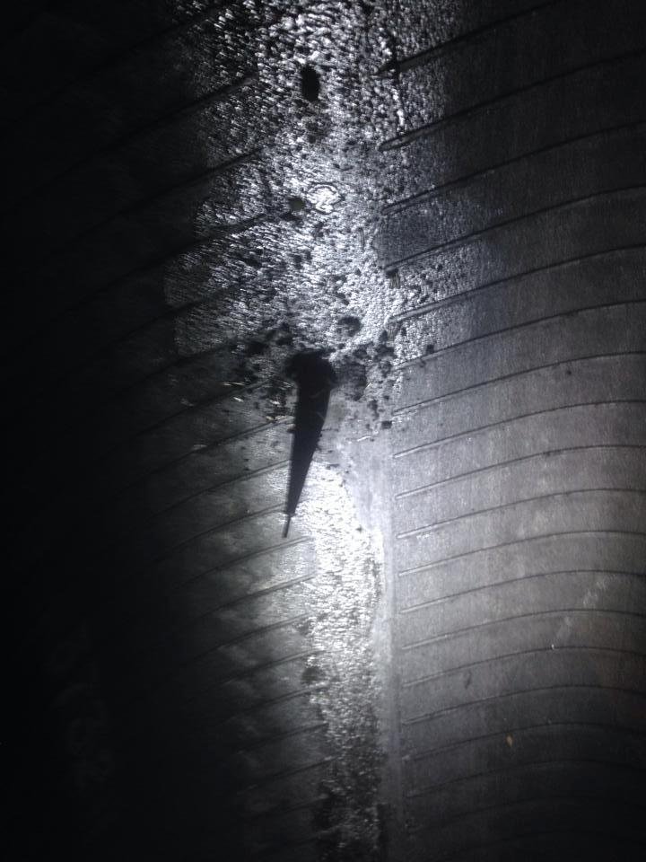 I can't believe that someone thought this was the way to fix a tire.