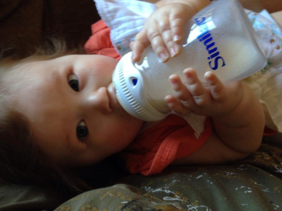 Grandpa has this precious peanut so mommy can sleep.
