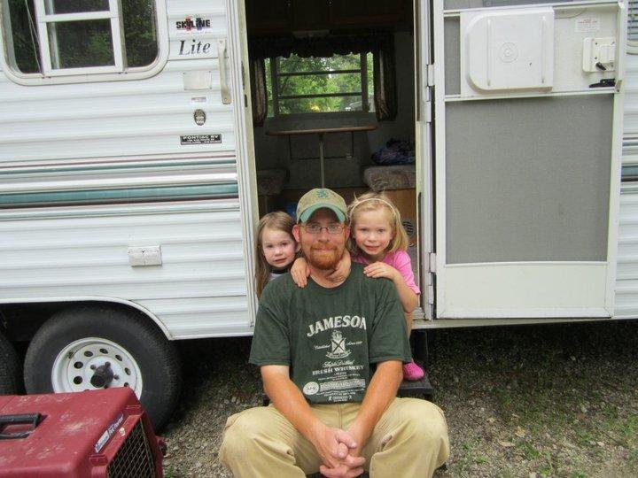 I love these memories, the girls were so little, Happy Father's Day Jeff! ❤️