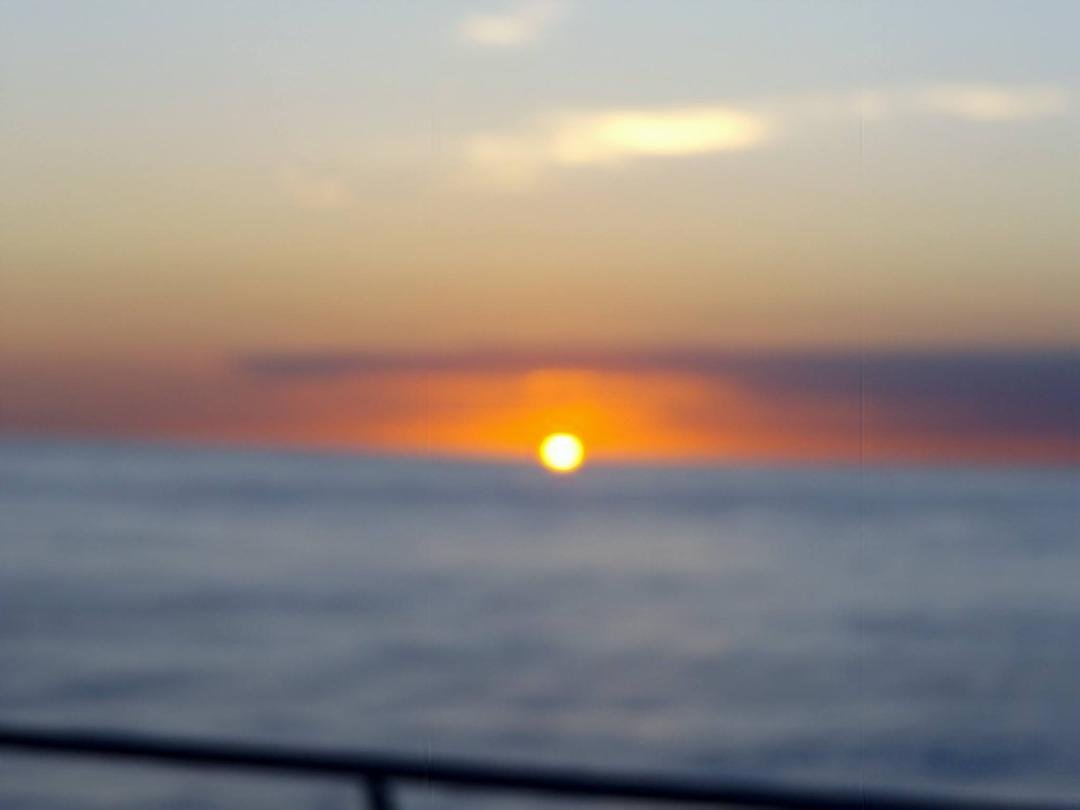 Our last sunrise of the trip