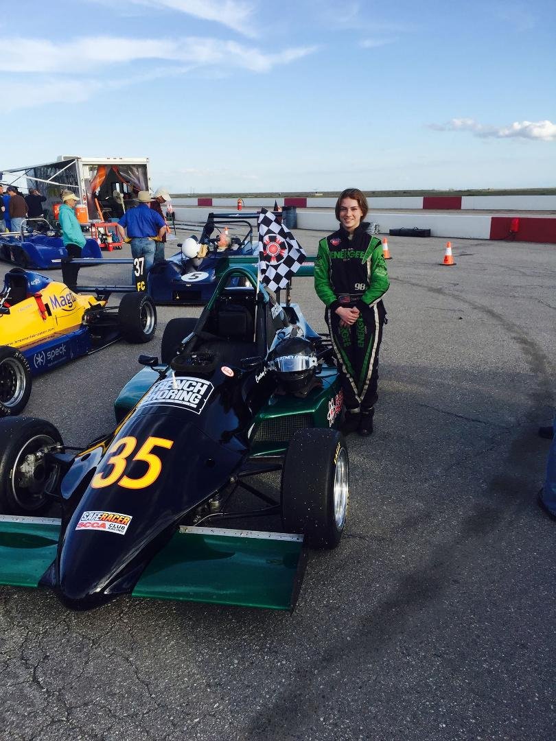 First SCCA race, FIRST PLACE!