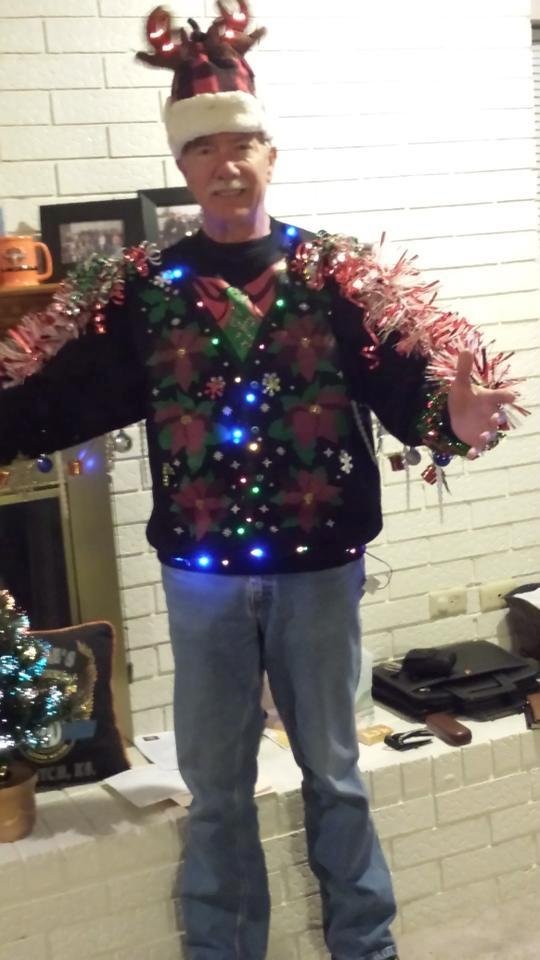 Bad Christmas Sweater and hat!