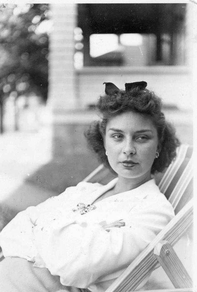 My mom during WW ll... The greatest woman I've ever know. She is now in God's loving arms. She made a lasting impact on everyone that she knew and or touched. A beautiful woman in every way. 

Rest in peace mom and always k
