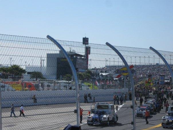 Daytona's Winners Circle before the race.