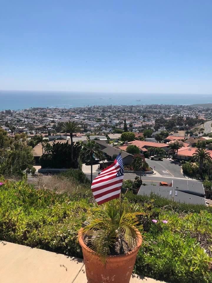 View today from our patio finally sunny day today
