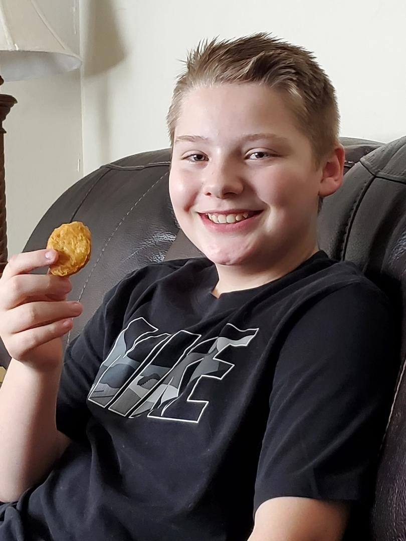 Celebrating his birthday with McDonald's and a Snow Day!!! Happy 12th Birthday Quinn Michael 🎂🎈🎁 We love you ❤❤❤