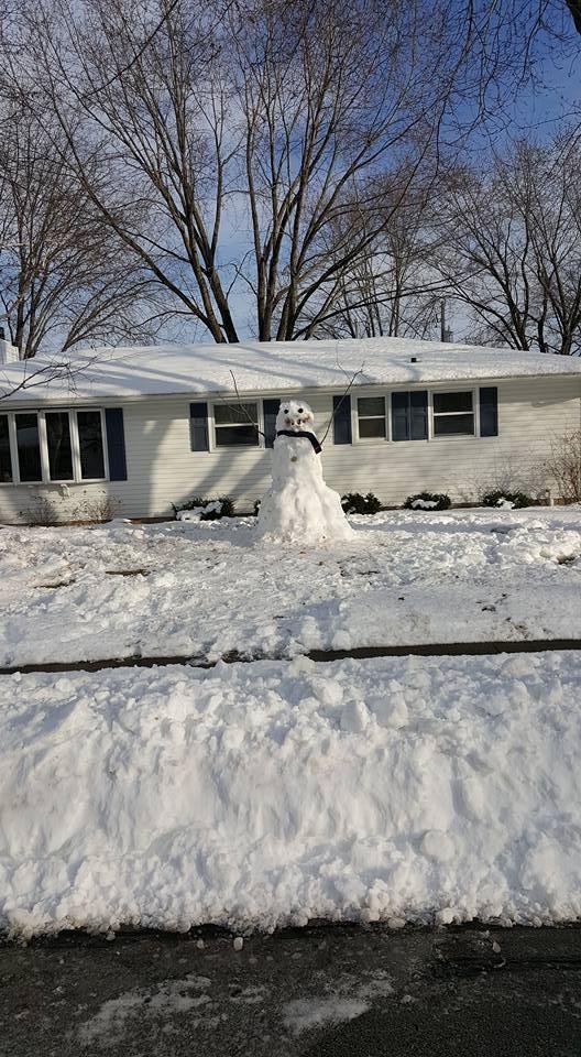 Merry Christmas !! My neighbor's snow man.