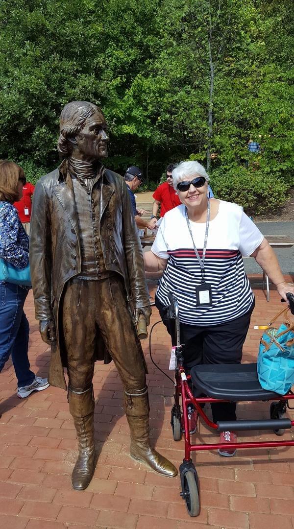A wonderful afternoon with Thomas Jefferson at Monticello last week.