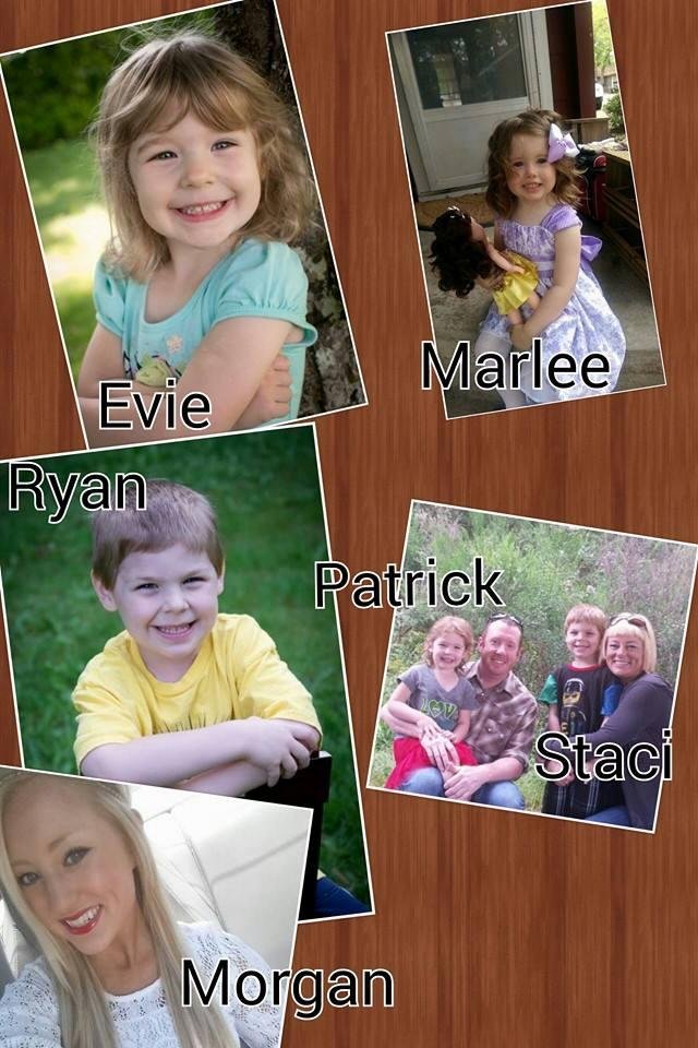Kids, (Staci & Patrick), Grandchildren, (Morgan, Ryan, Evie), and Great granddaughter, Marlee!