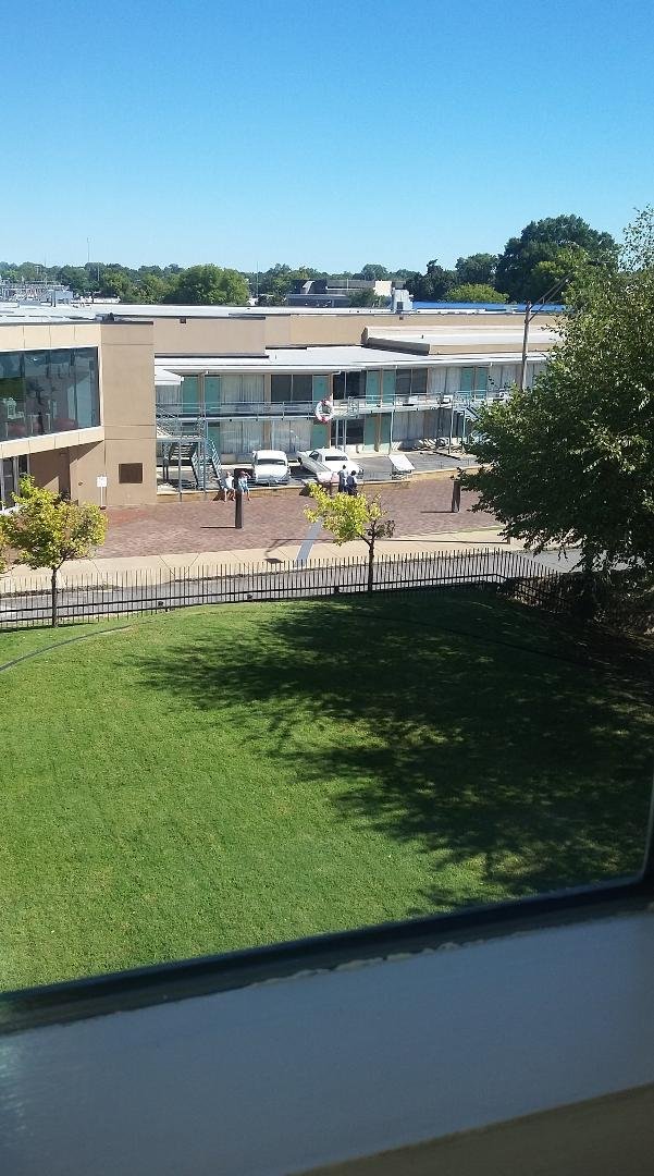 The View across the street from Dr. Kings hotel, where James L Ray stayed.