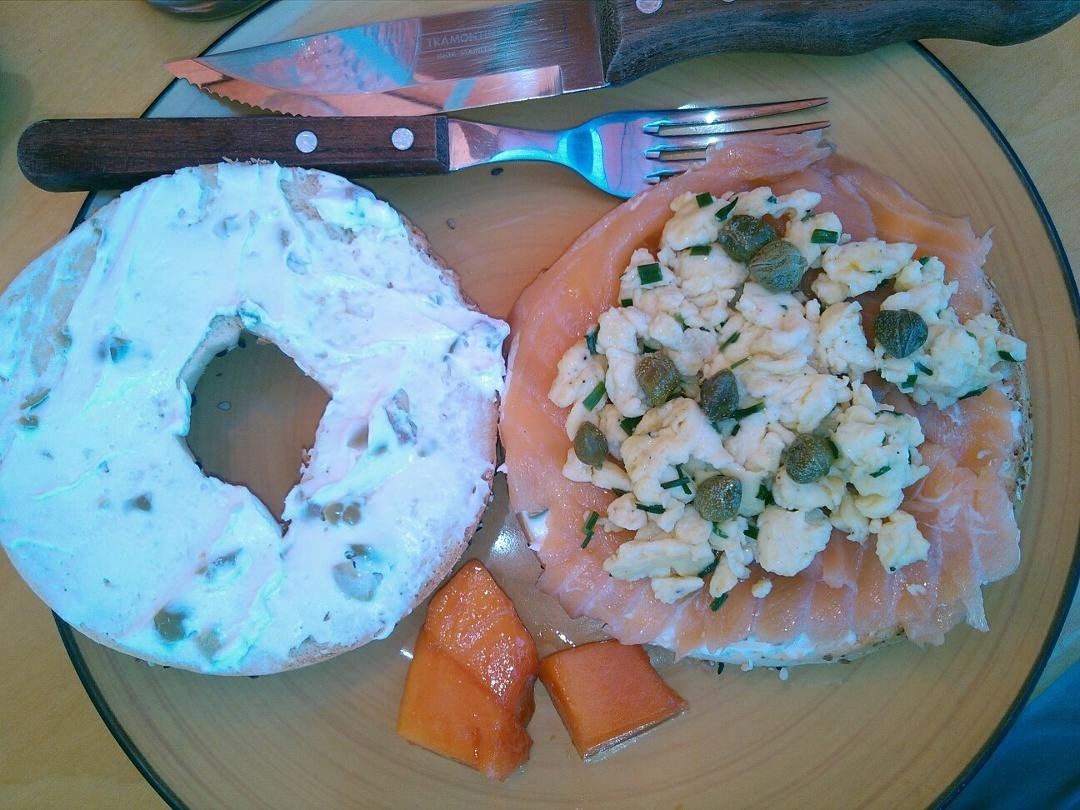 Desayuno espectacular en el Bagel Shop