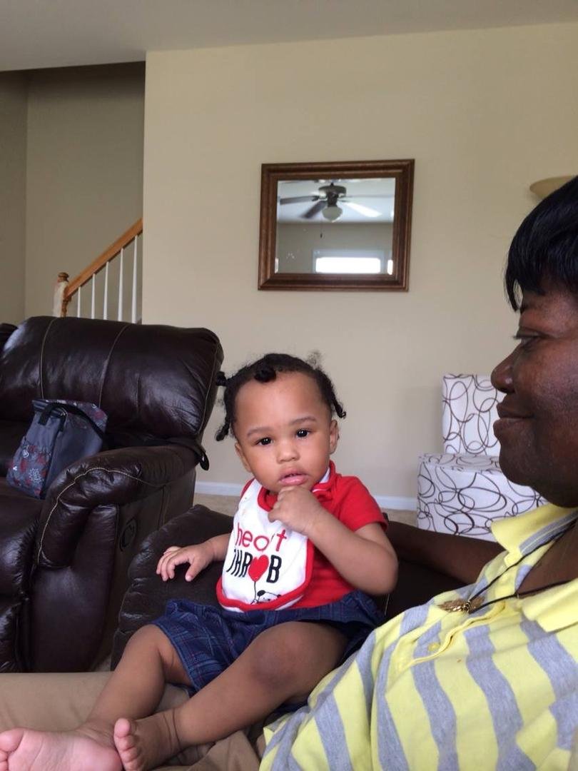 Look here uncle quit taking my picture Janae Mitchell, Lorretta Mitchell
