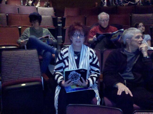 My Sweetie 2nd row from stage
...She's excited...She loves this play.