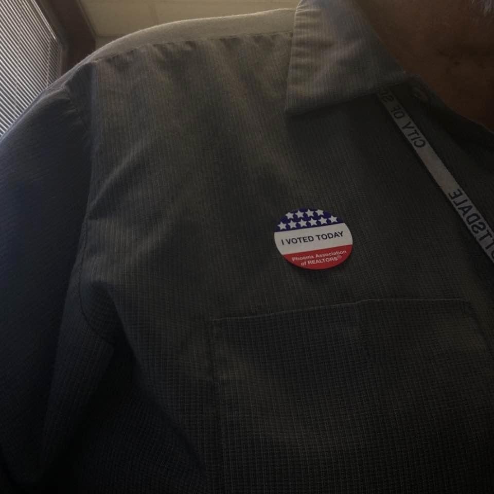 I voted today