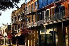 This is a shot of Dauphine Street in Mobile, Alabama. A Friday night is Mobile is something to remember for a lifetime.
The food is great. Because Paulie and I were eating preparations that we never got at home while growi