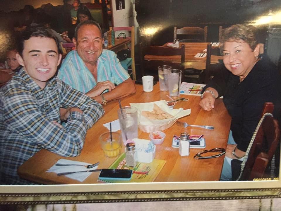 Having breakfast with our grandson, John! Got him away from SDSU for some alone time! Loving it!