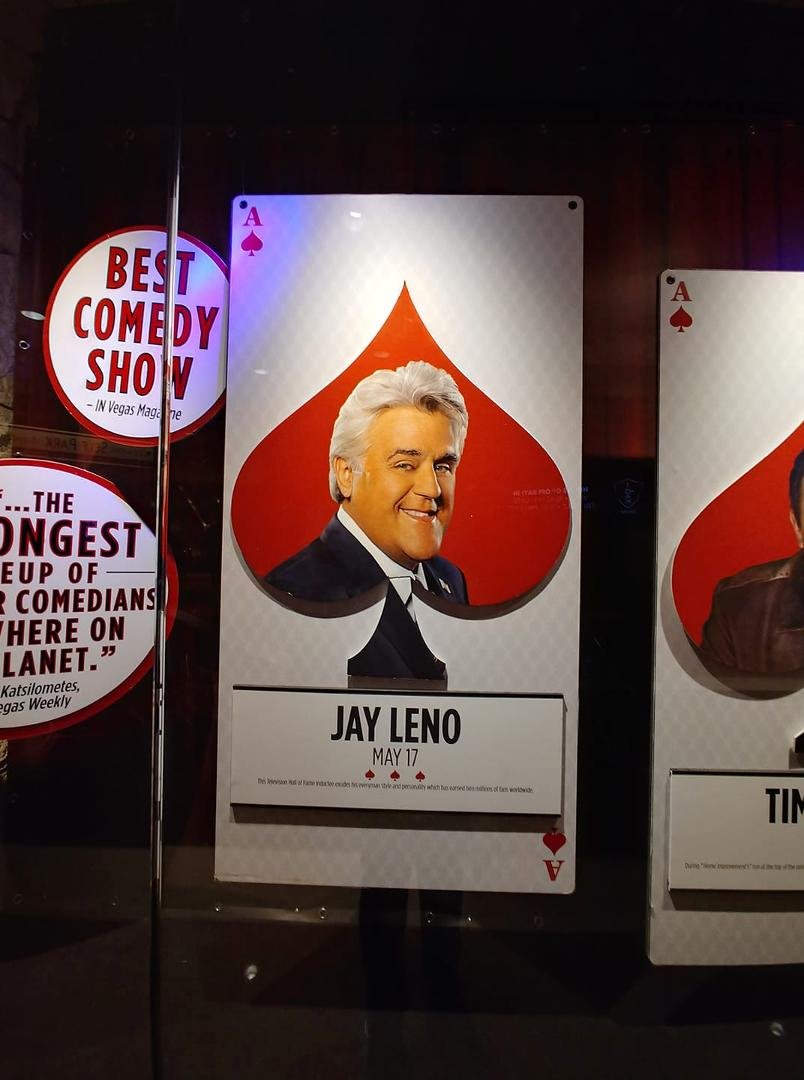 At the Mirage with hubby to see Jay Leno