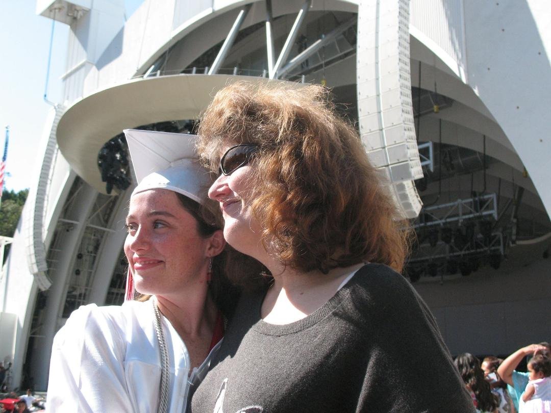 Graduation Day!! My Great Granddaughter Emmilie with her Aunt Cathy Flynn! A happy day for all!!