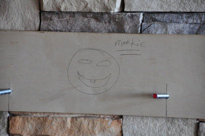 The "Before" picture of the mantel