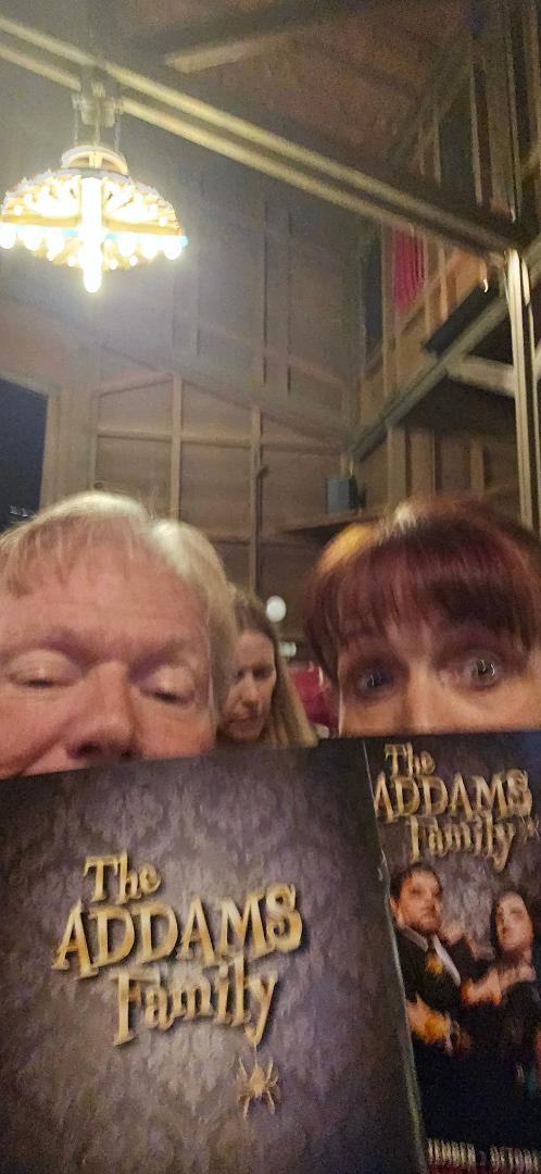 Fun times at the Addams Family preview. Congrats to Shelley McDowell, Liam Cody, Robert Lopez and the rest of the spooky cast!