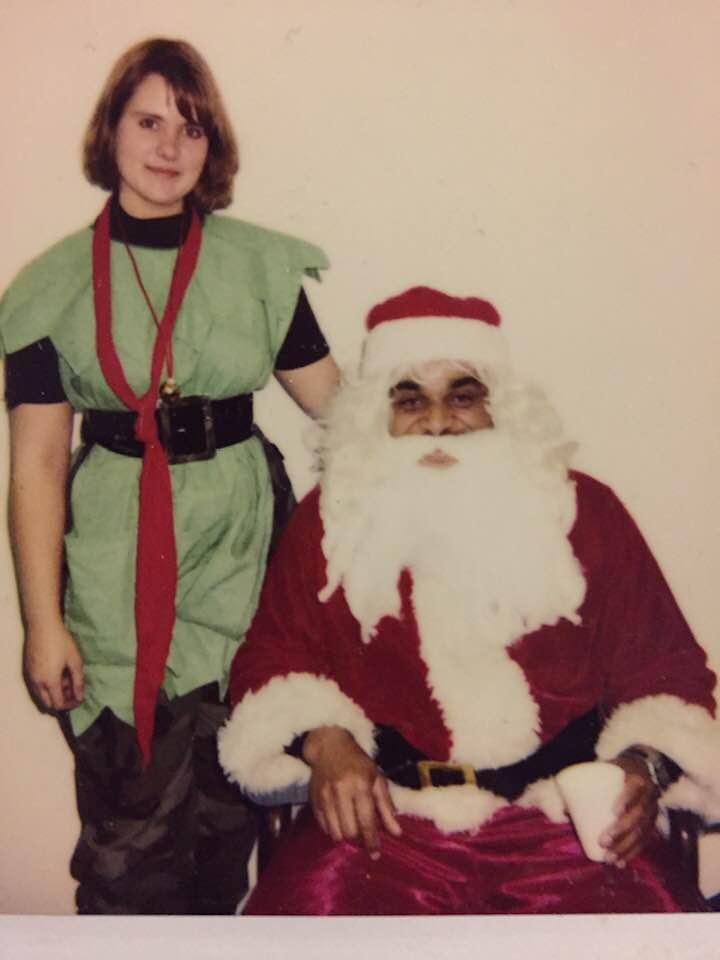 The only time I played Santa and it was s lot of fun.